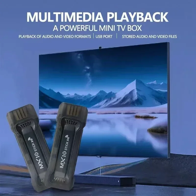 Wholesale MX10 TV Stick RK3228A HDR IPTV 4K Smart TV Dongle Dual Wifi 1GB 8GB 4 Core 64bit Android TV Box With Remote Control 2