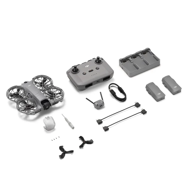 Drone com Câmera DJI Neo 2 Follow Me, Imagem de Alta Qualidade 4K, Design Leve e Portátil com Protetores de Hélice de Cobertura Total 10