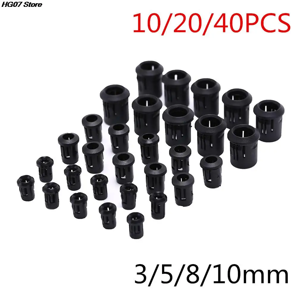10/20/40pcs Plastic Lamp Bases LED Lamp Diode Holder Clip Bezel Socket Mount 3mm/5mm/8mm/10mm