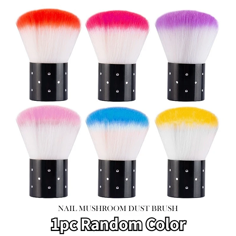 

Popular Mushroom Nail Brush Round Small Flower Paint Gel Dust Cleaning Brushes Make Up Brush Nail Art Manicure Tools