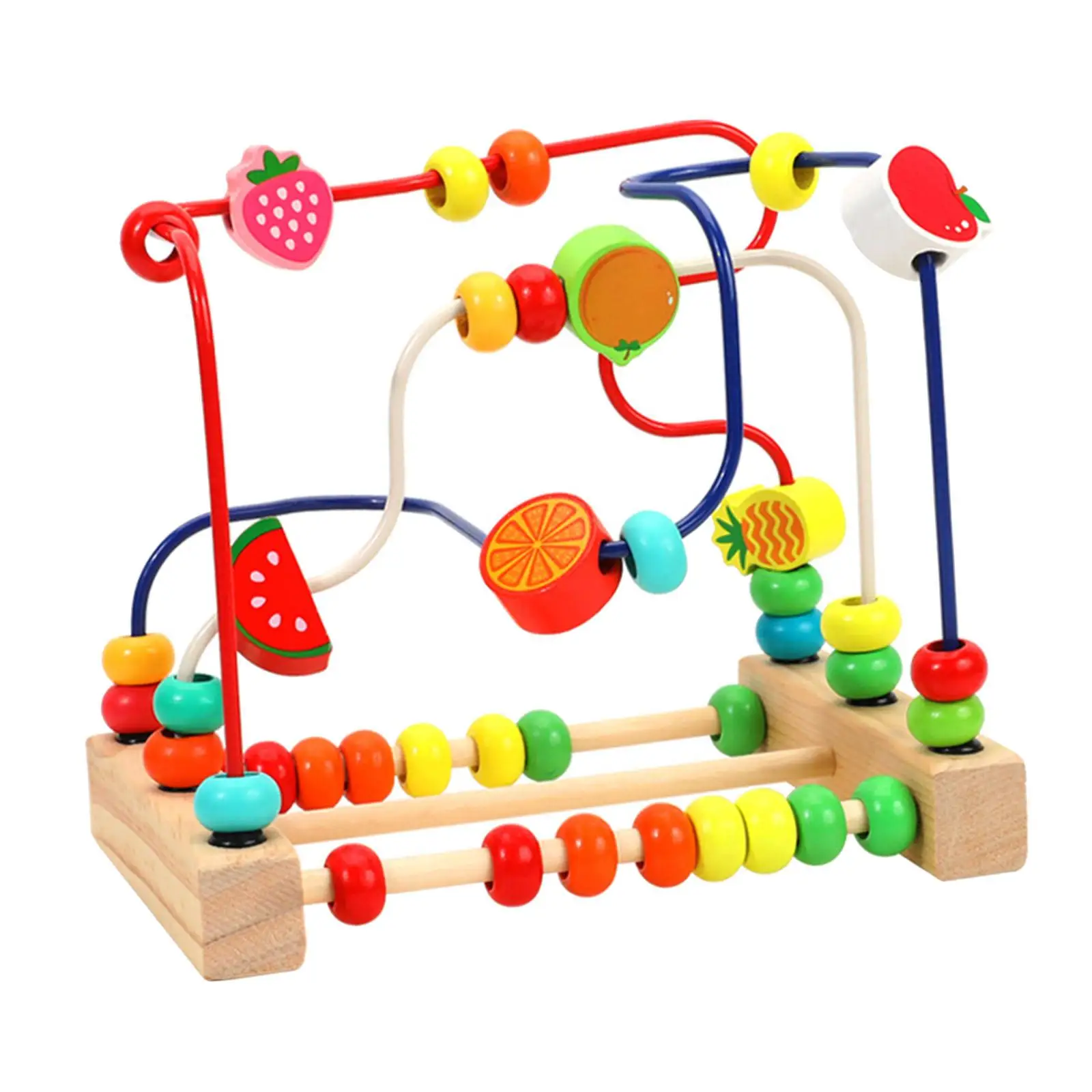 Wooden Bead Maze Toys Grasping Ability Hand Eye Coordination Learning Preschool Toys for New Year Gift for Kids Boy Girl Gift