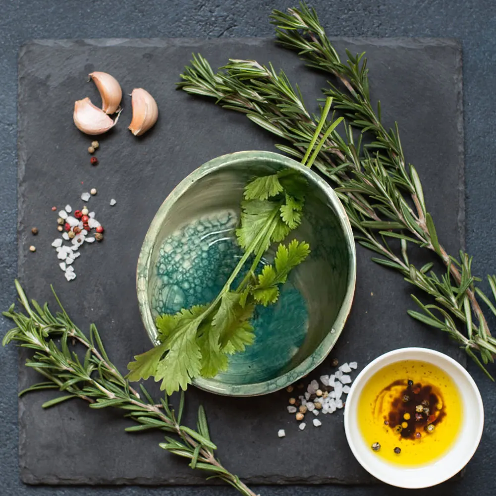 New Pottery Herb Stripper Bowl Hugimpel Pottery Herb Stripper Ceramic Cup Vegetable Leaf Remover Cooking for Dishwasher