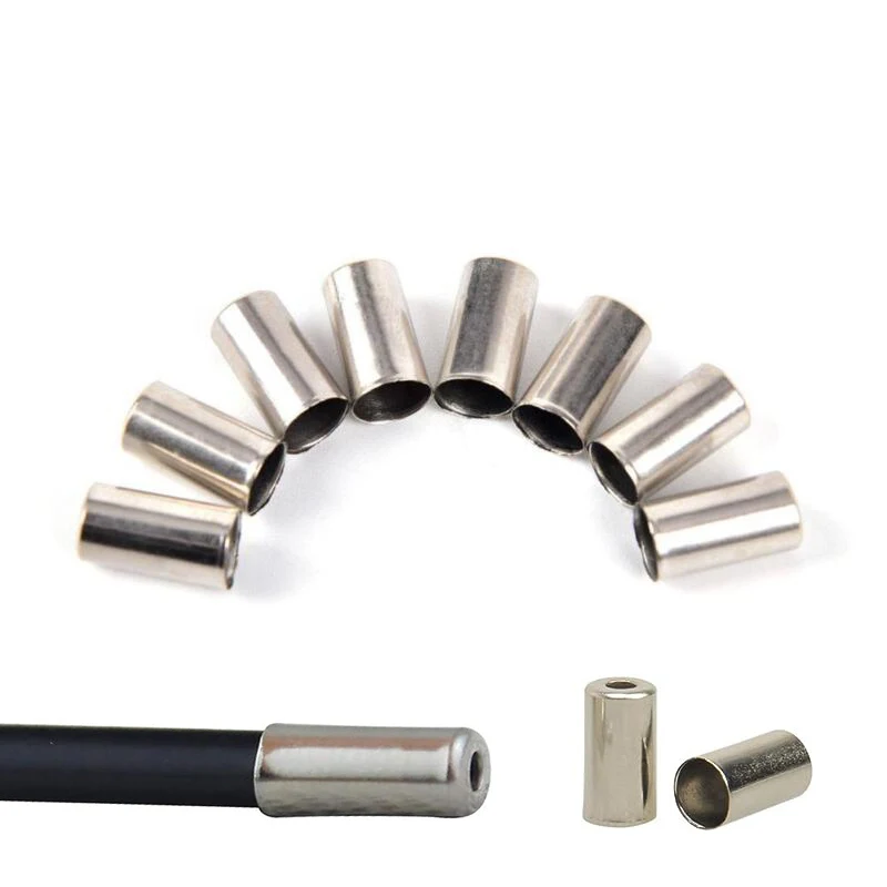 5mm And 4mm Aluminum Alloy Bike Brake Shifter Cable Housing End Caps Ferrules 4 Colors Options