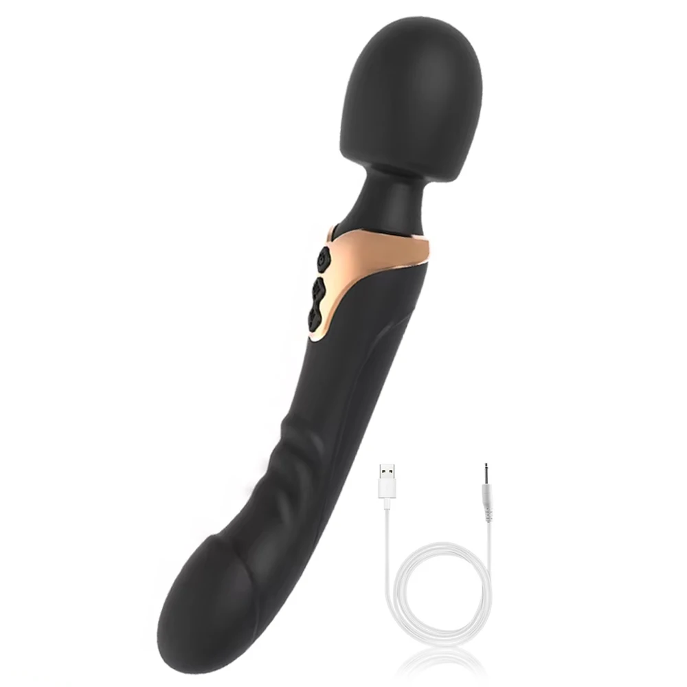 Powerful 10 Mode Magic AV Wand Massager Dildo G Spot Clitoris Stimulator Anal Vibrator Adult Sex Toys for Women Couples 18+