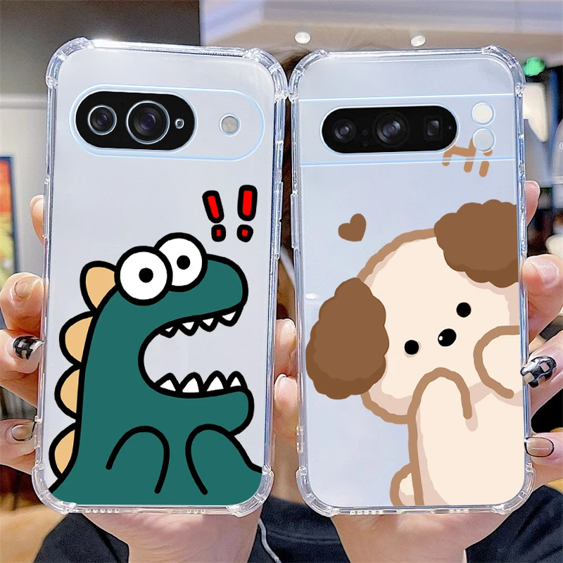 Cartoon Pattern Transparent Phone Case