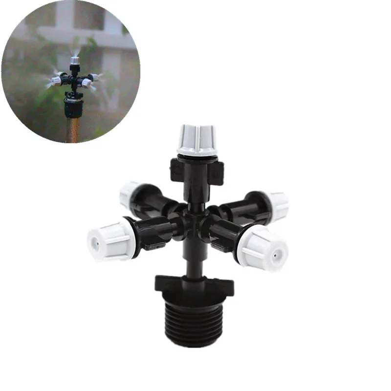 

Five Outlet Atomizing Nozzle Gardening Greenhouse Watering Flowers Water Spray Cooling Dust Removal Micro Misting Sprinkler