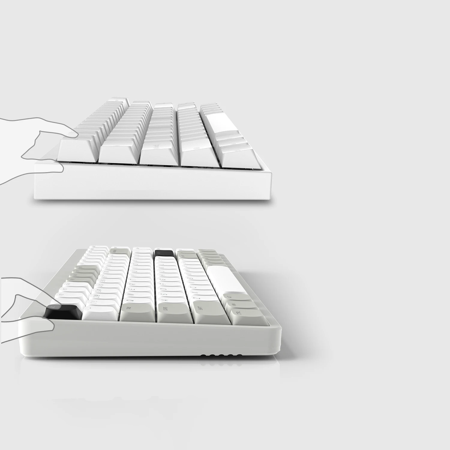 Minimalista Low Profile Pbt Keycaps Custom Double Shot Key Cap para Gateron Cherry mx Switches Gamer Teclado Mecânico 143 Chaves - Imagem 3