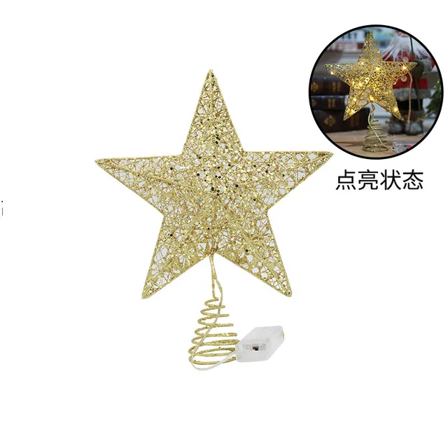 Lighting Tree Top Star Christmas Tree Top Star Five Pointed Star Lron