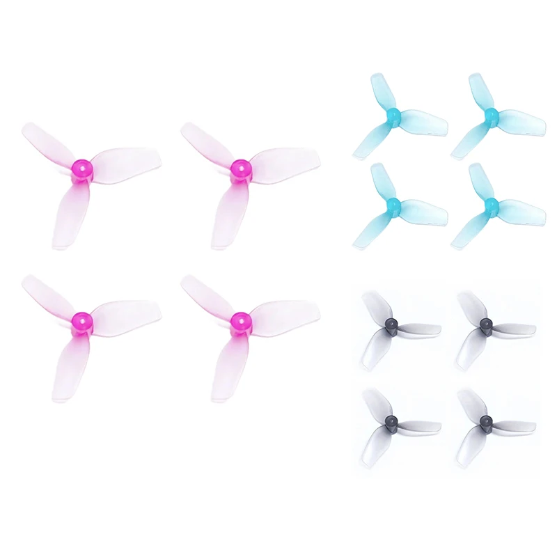 2Pairs 31Mm 3-Blade PC Propeller Lightweight Prop 1.0Mm Shaft For Meteor65 Meteor65pro Air65 Quadcopter