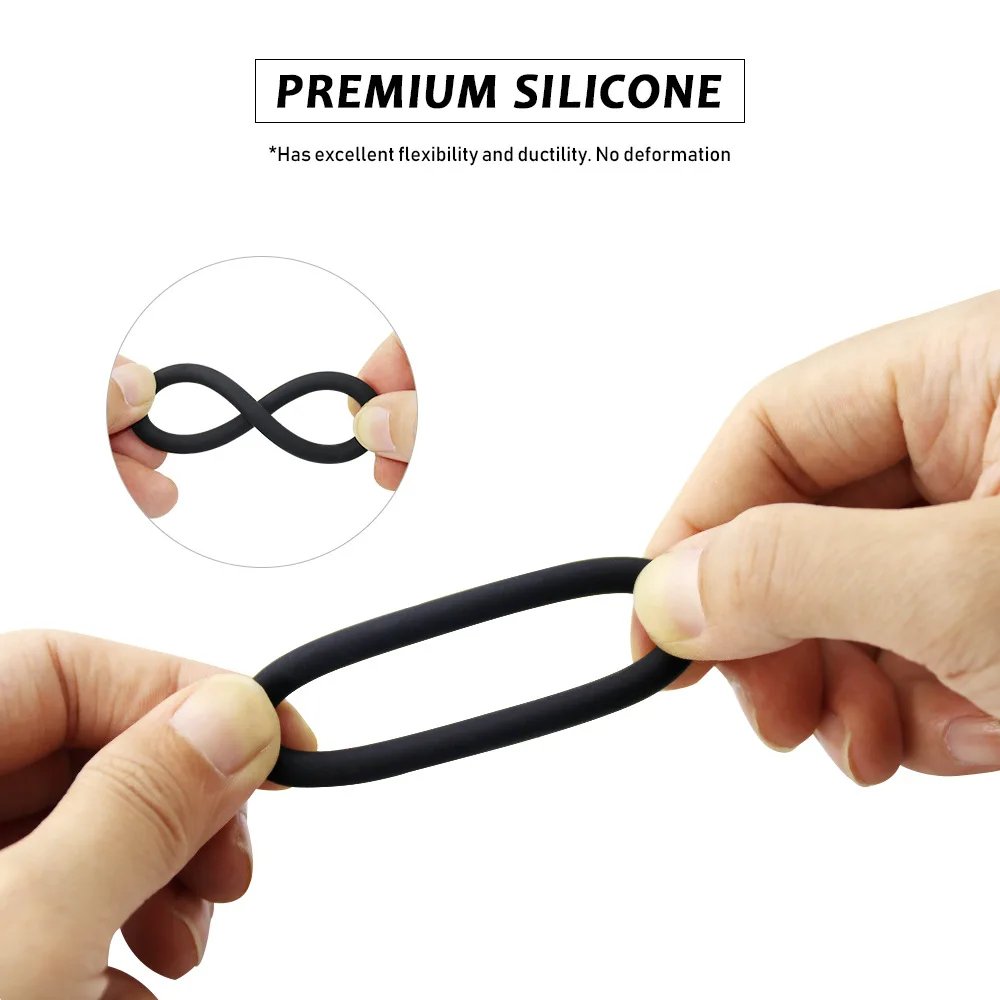 3/7Pcs Ring Sex Toys For Men Delay Ejaculation Silicone Ring Enlarge Enhance Erection Adult Supplies Remove_voghion.com