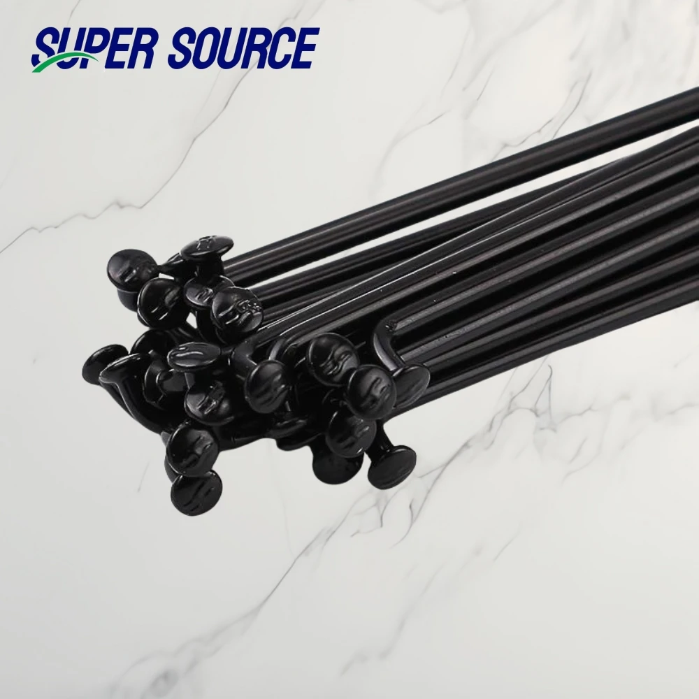 Outdoor High Strength Spokes for Mountain Road Bike 14G Steel Spokes With Nipples Bicycle Replacement Parts 24Pcs