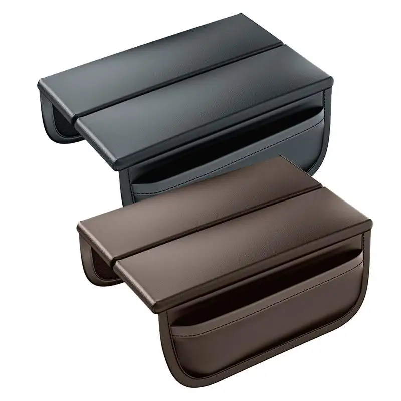 

Чехол для автомобильного подлокотника, универсальный нескользящий коврик из искусственной кожи для хранения в центральной консоли, аксессуары для интерьера автомобиля