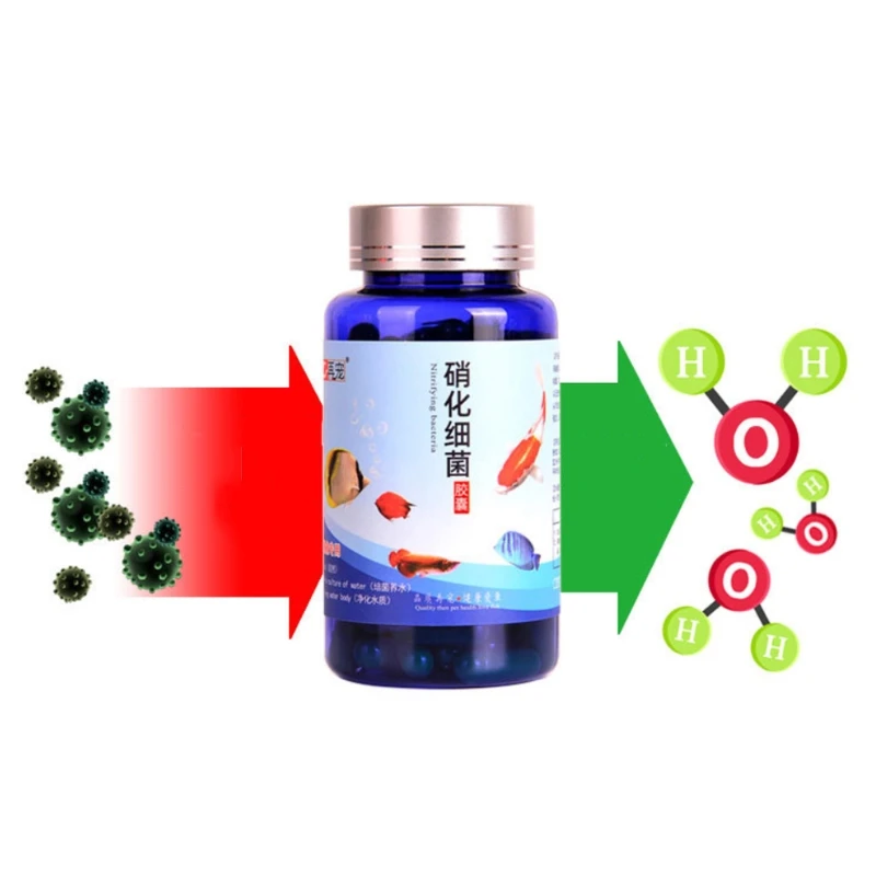 20/30/50/80/100 Pcs Aquarium Nitrifying Concentrated Fish for Tank Pond Cleaning for Fresh Water Supply fish tank water purifier