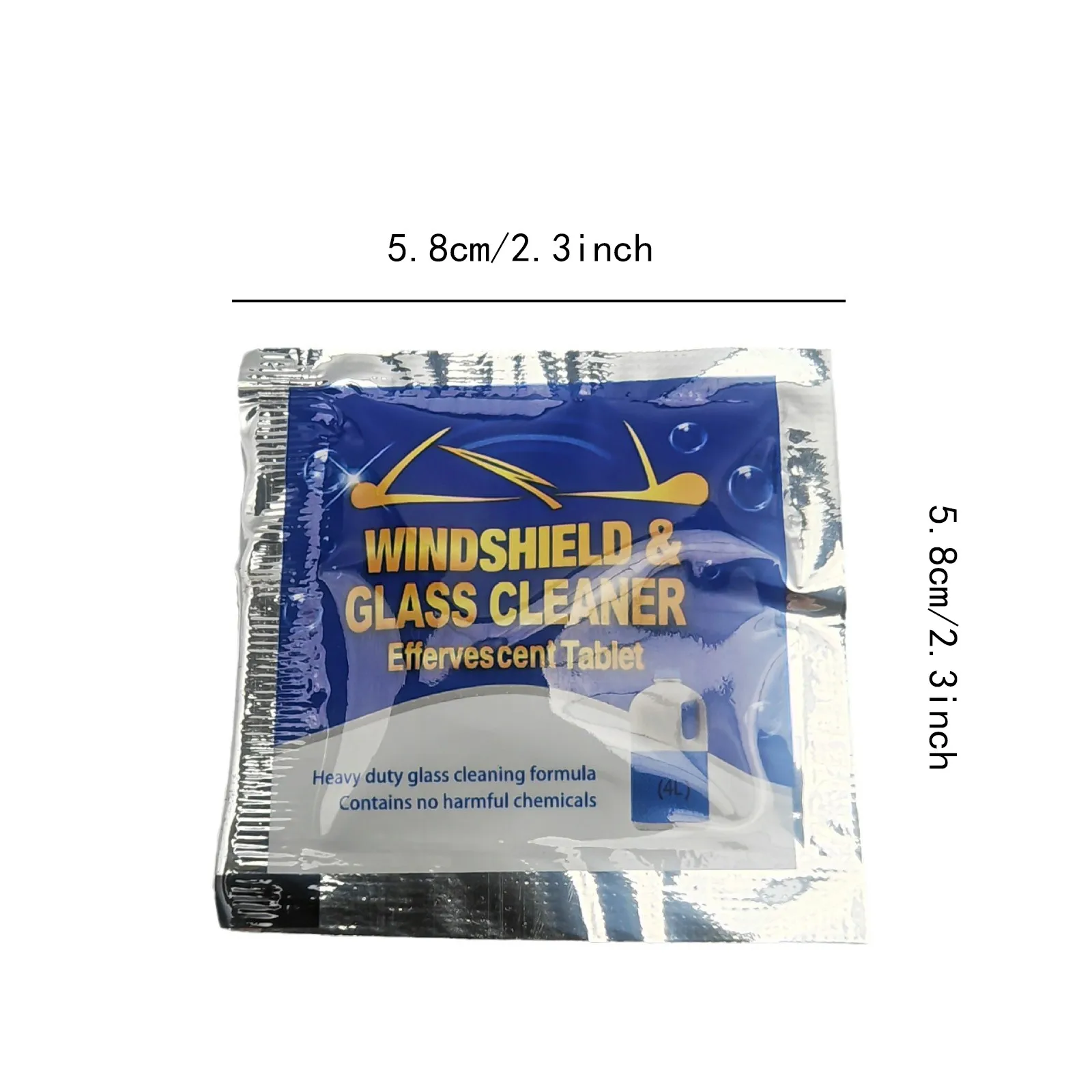 100 Pieces Car Windshield Washer Fluid Concentrated Clean Tablets,New Windshield Wiper Fluid Solid Effervescent Tablet.Remove