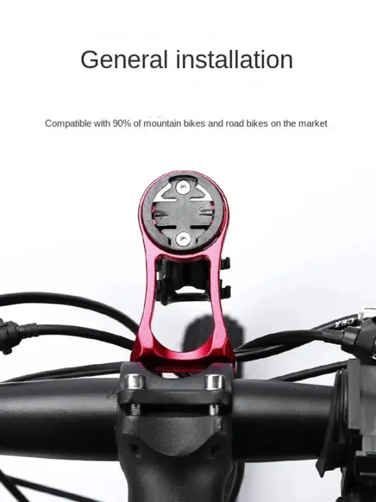 Aluminiumlegierung Fahrradcomputerhalter Stoppuhrhalterung Verschleißfeste MTB-Tachometerhalterung Vorbau Top Cap für Garmin/Bryton/IGS – Detail 1