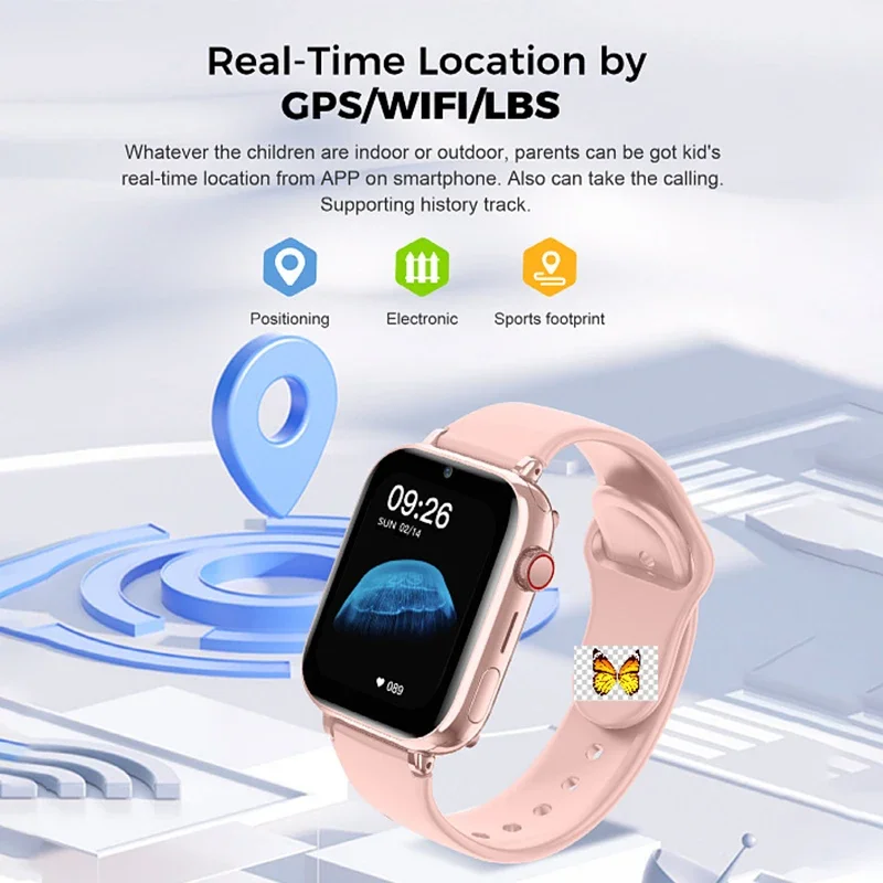 Xiaomi-mijia Smartver para Crianças Relógio Inteligente 4g Sos Rastreador Gps Chamada de Vídeo Câmera de Chat Sim Meninos Meninas Presente - Image 2