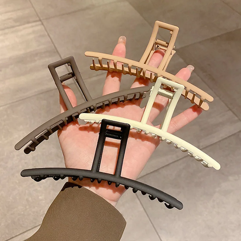 대형 금속 헤어 클로 패션 대형 할로우 헤어 클립 머리핀, 트렌디 헤어 그립 헤드웨어, 소녀 헤어 액세서리 선물, 13.5cm