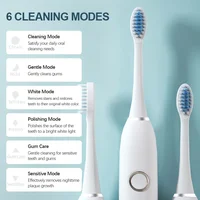 Xiaomi Mijia Sonic Electric Toothbrush IPX7 Rechargeable Smart Ultrasonic Teeth Whitening Toothbrush 6 Modes Timer Toothbrush 2