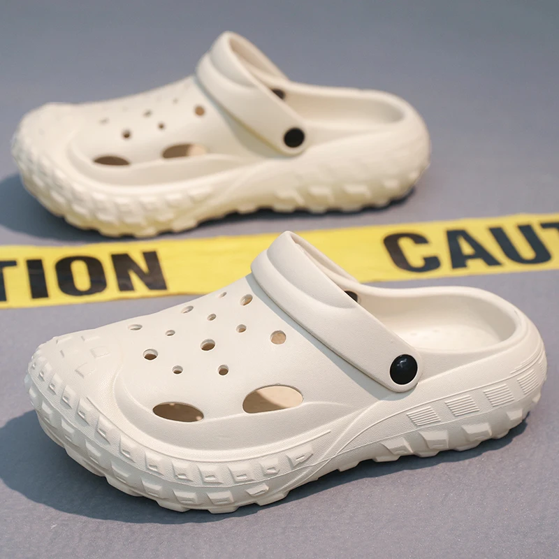 Summer Men Slipper Thick Sole Clogs Beach Indoor House Shoes Non-slip Sports Sandals sports shoes sports slippers summer sandals