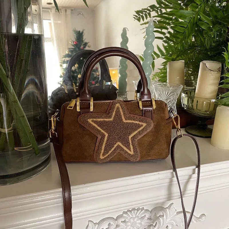 Brown Star Pattern Bag 