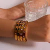 2024 New Shiny Geometric Zircon Inlaid Stainless Steel Bangle Exquisite Women's Jewelry wholesale 2