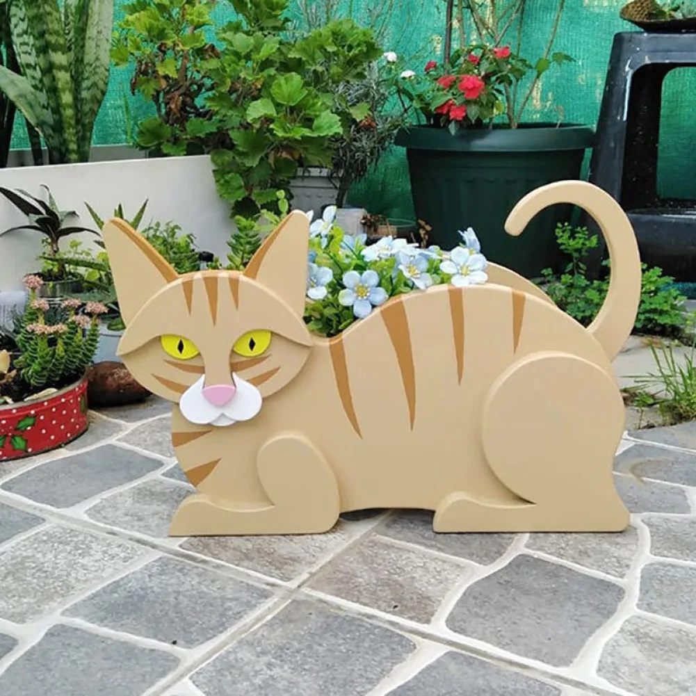 

Мультяшный цветочный горшок, милая кошка, искусственные растения, цветочный горшок, Домашний Настольный Декор, подвеска