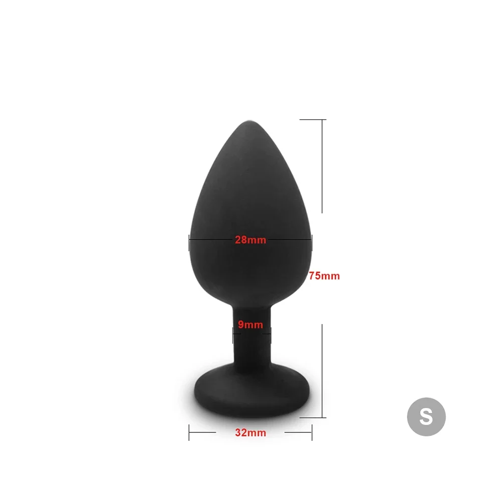 S/M/L Anal Plug Butt Vibrator Women/Men Soft Silicone Detachable Erotic Bullet Anal plug Bullet Gay Sex Toys for Adults Sex toy