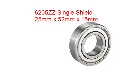 

Deep Groove Ball Bearing 6205Z Single Shield 25mmx52mmx15mm Chrome Steel