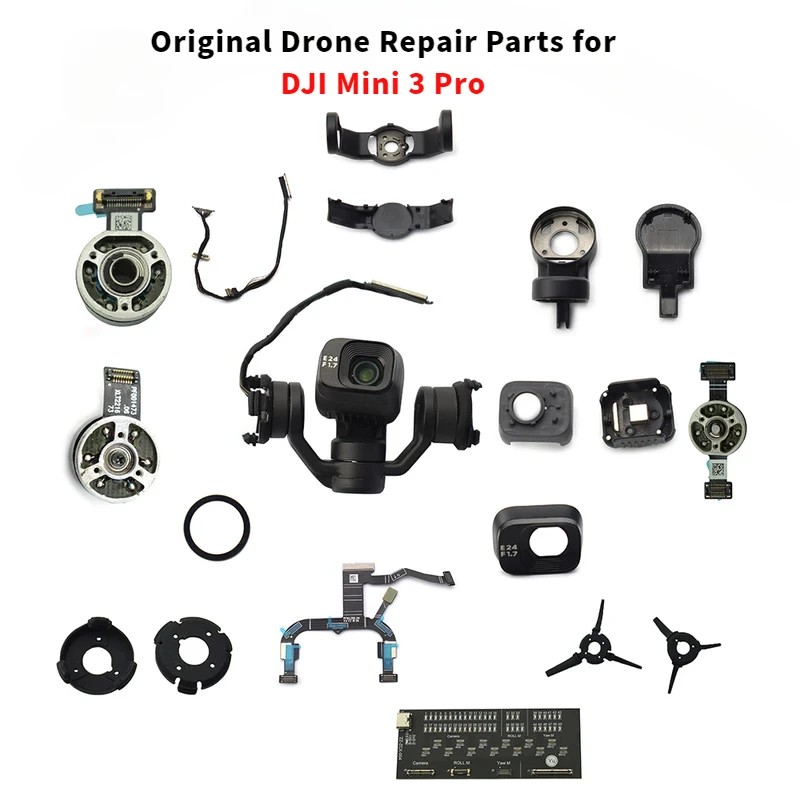 Original Gimbal Repair Parts For DJI Mini 3 Pro Gimbal Camera/Signal Cable Test Tool/Yaw Roll Motor/Damping Rubber/Lens Glass