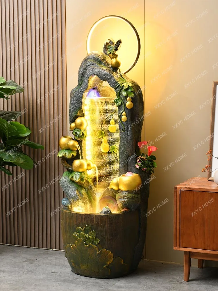 

Rockery Gourd Flowing Water Ornaments Fountain Creative Indoor Living Room Entrance Humidifying Decorative Landscape