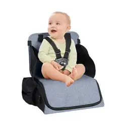 High Chair Diaper Bag 2-in-1 Portable Booster Seat And Diaper Bag Large Capacity Diaper Organizer Bag Travel Must Have For Baby
