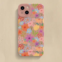 Vibrant Rainbow Floral Pattern Phone Case Cover - S24 (Pink - YYDSM556)