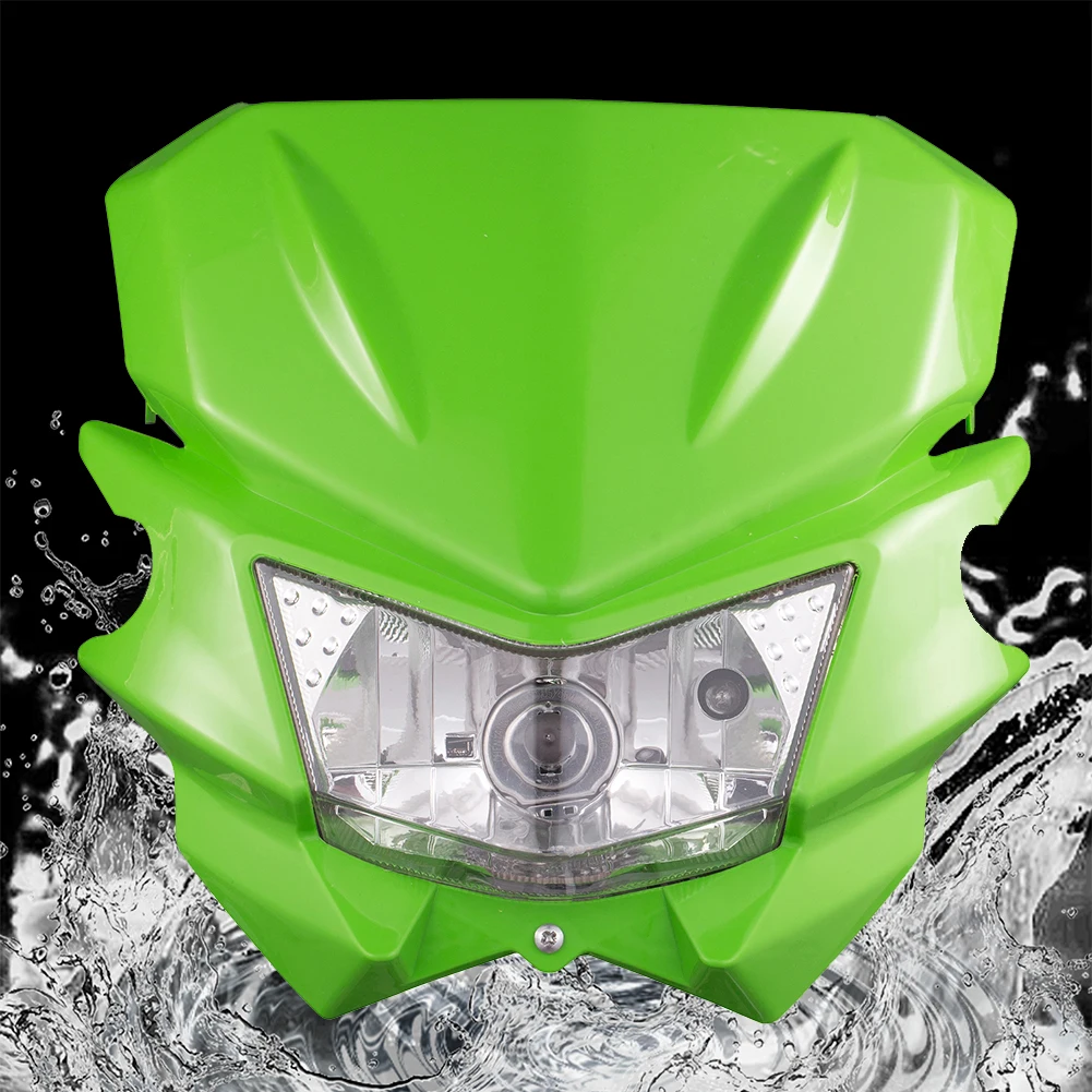 Faro Universale 12V 35W Vision Adatto Per Klx 110 Klx 150 Klx 250 Fuoristrada Dirt Pit Bike Motocross Moto