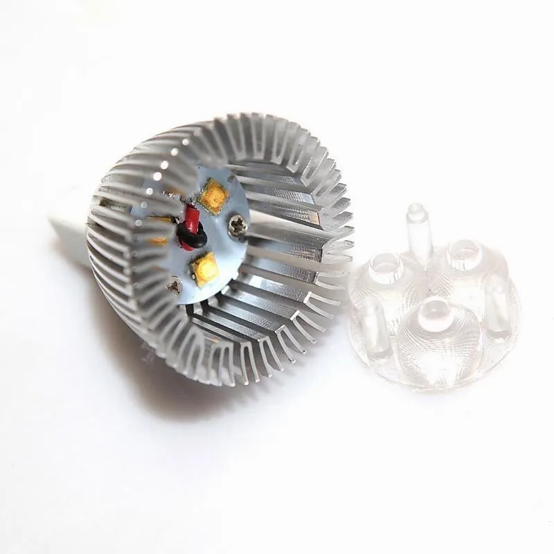 비즈니스 조명용 LED 스포트라이트, 미니 스포트라이트 램프, GU4 35mm 직경 400LM 촛불 전구, MR11, DC12V, 3W, 3X1W, 6 개/로트