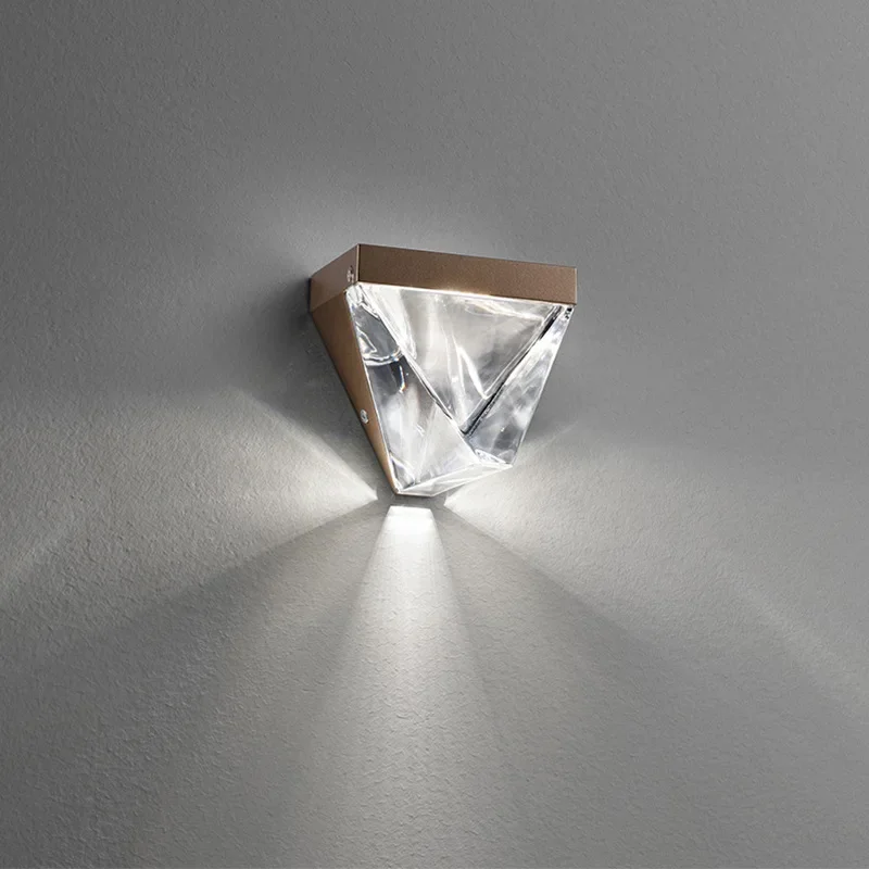 Italian Minimalist Bedroom Bedside Nordic Crystal Wall Lamp Living Room LED Light Staircase Aisle Corridor Lighting Ceiling Lamp