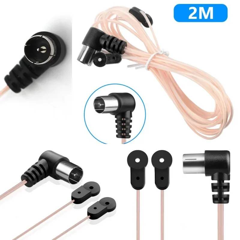 Receiver Antenna FM Antenna 75 Ohm F Type Male Plug For Home Radio Stereo Signal