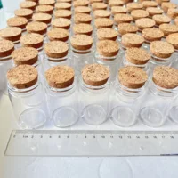 8/30 Pcs 40ml Glass Bottle Cork Stopper Tiny Glass Jars Transparent Empty Mini Containers DIY Wedding Favors Wishing Bottles 2