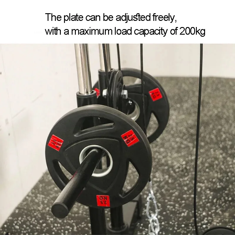 Soozier Weight Cable Pulley System Gym Pulley System For Home Gym Cable Machine Power Rack Pulley Attachment For LAT Pull Down Biceps Curl Tricep Workout Red In The Strength Training Machines Department - View #5