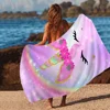 Cute Unicorn Towel Microfiber Beach Towel Absorbent Quick dry Soft Yoga Swimming Resort Mountain Climbing Towel 2