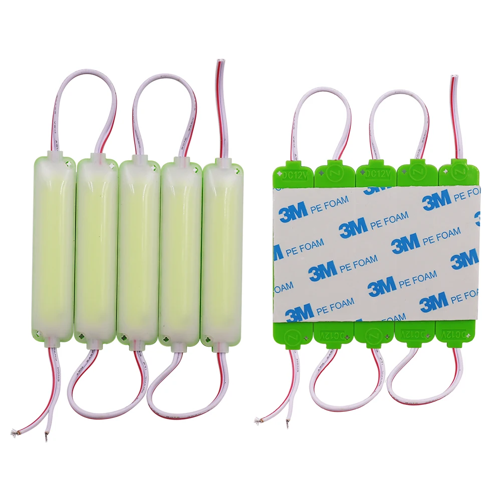 20Pcs High Bright COB LED Module Light DC12V DC24V 3W IP67 Waterproof for Outdoor Advertising Sign Lamp Backlight Module Lamp
