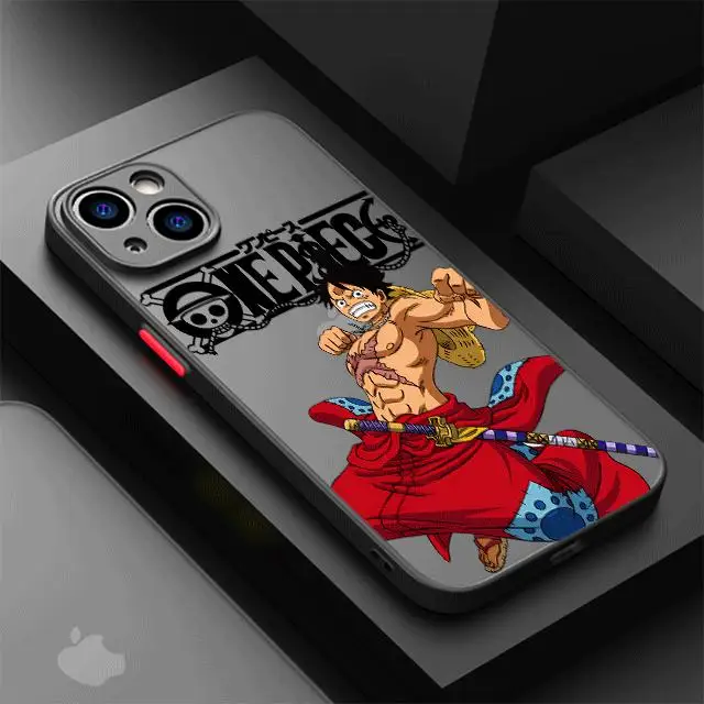 thumbnail image 1 of One Pieces Anime Phone Case for Apple iPhone 13 14 Plus 15 Pro Max 11 Pro 12 Mini XR 8 SE 7 6S XS MAX Matte Shockproof Cover, 1 of 5