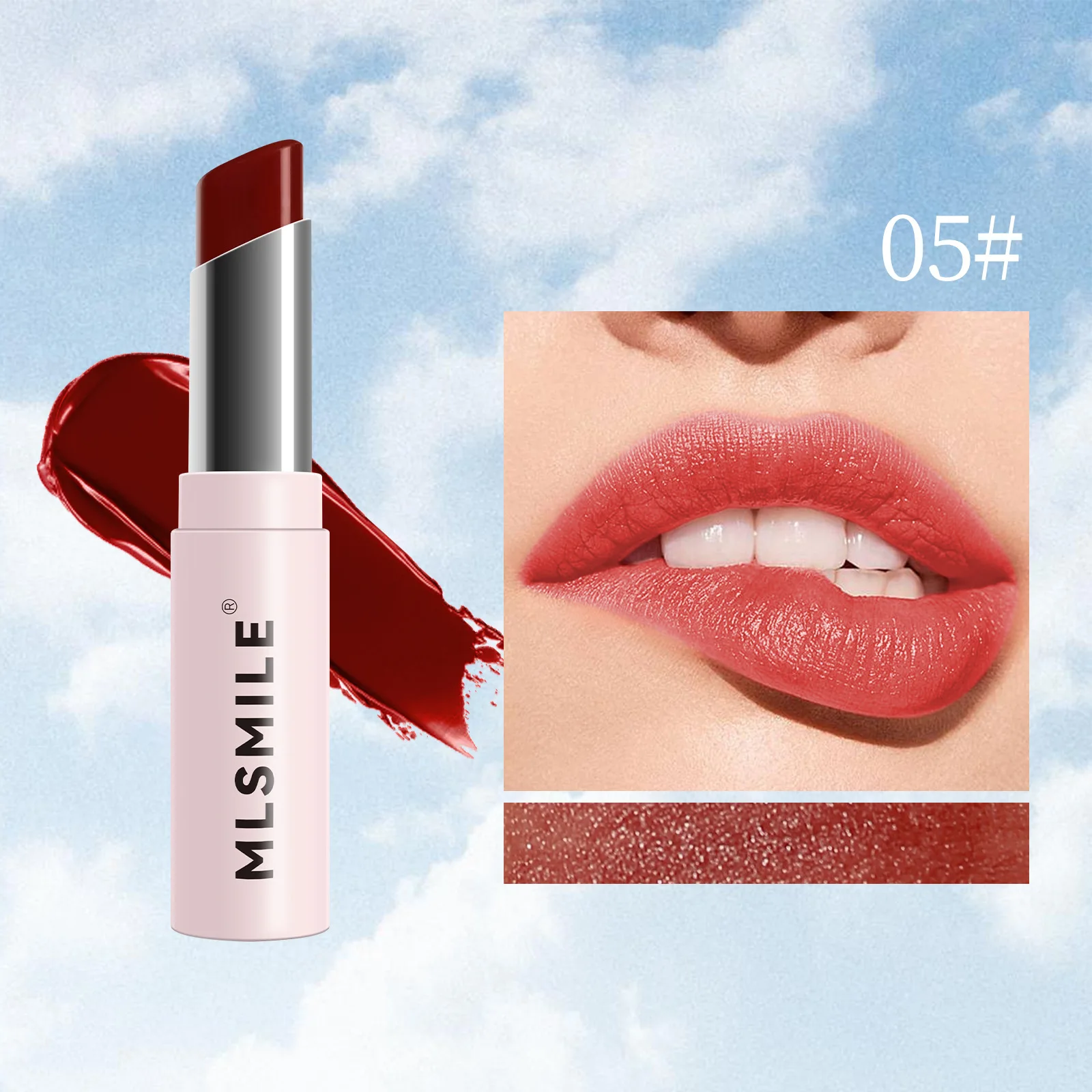 thumbnail image 1 of MLSMILE 6 Color Tube Lipstick natural long-lasting moisturizing moisturizing smooth gloss white and easy color lipstick, 1 of 5