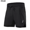 ARSUXEO Men's Running Shorts With Liner Exercise Workout Training 2 in 1 Zipper Pockets Jogging Fitness Trunks Dry Fit B211 1