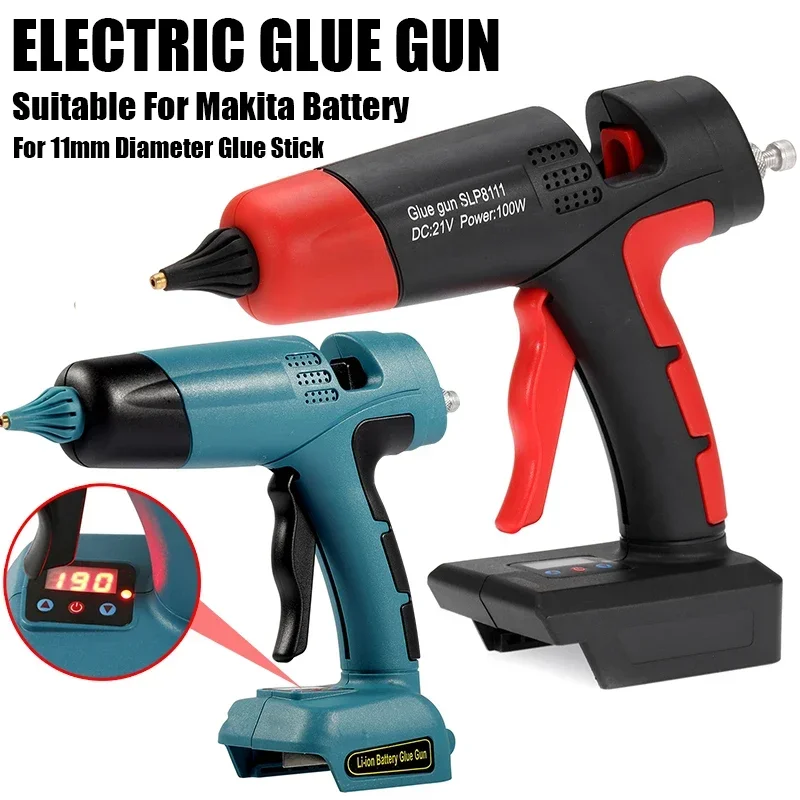 Hot Glue Gun Hot Fuse Electric Glue Gun Suitable For Makita Battery (Without battery) For 11mm Diameter Glue Stick Home DIY Repair Power Tool