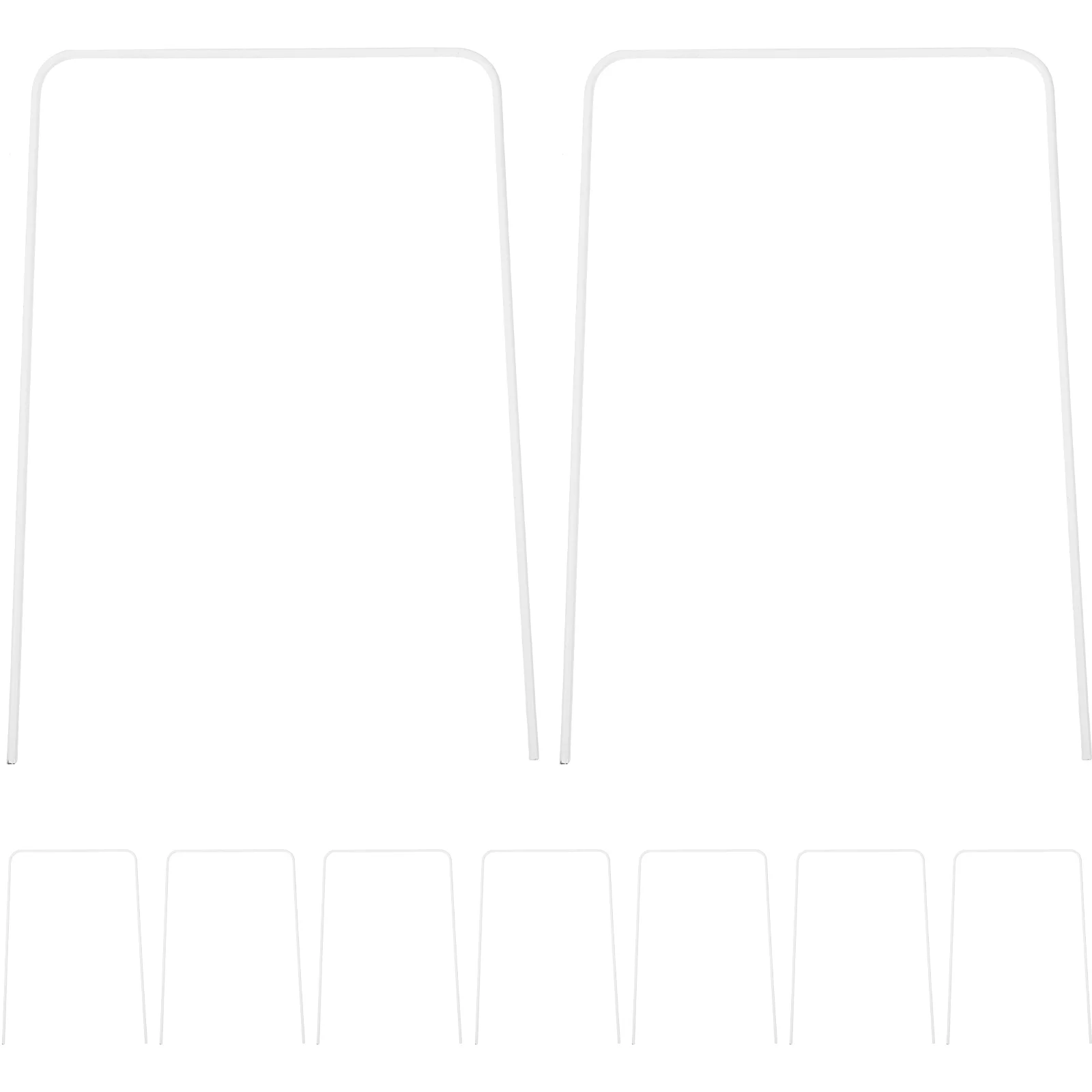 

9Pcs Croquet Wickets 8X5.5 Inch Square Arrow Wickets Rplacement Croquet Gates Metal Croquet Hoops