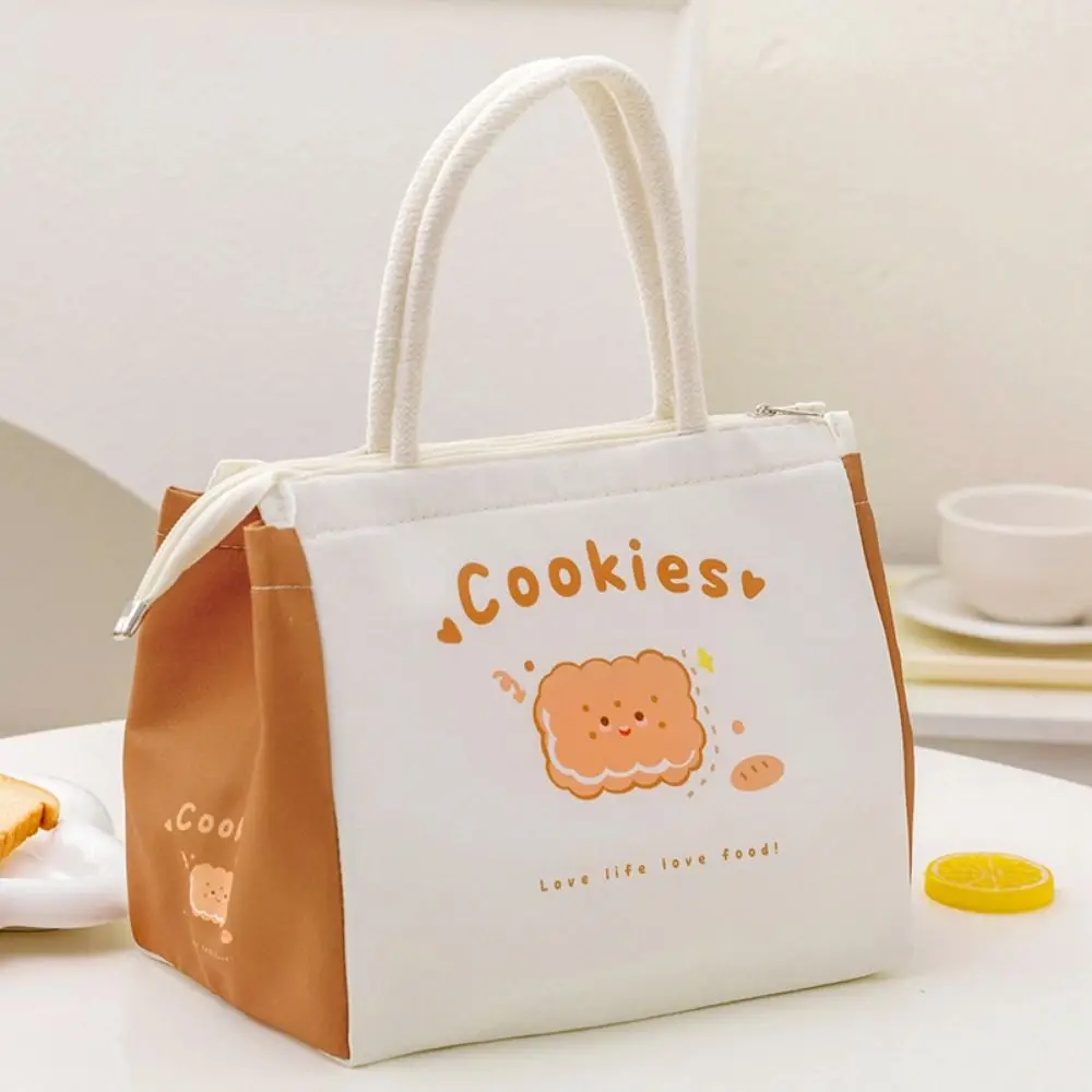 Cute Portable Thermal Lunch Bags Large Multi-Purpose Lunch Box Cartoon Tote Bag Food Storage Bags Women Girl Kids