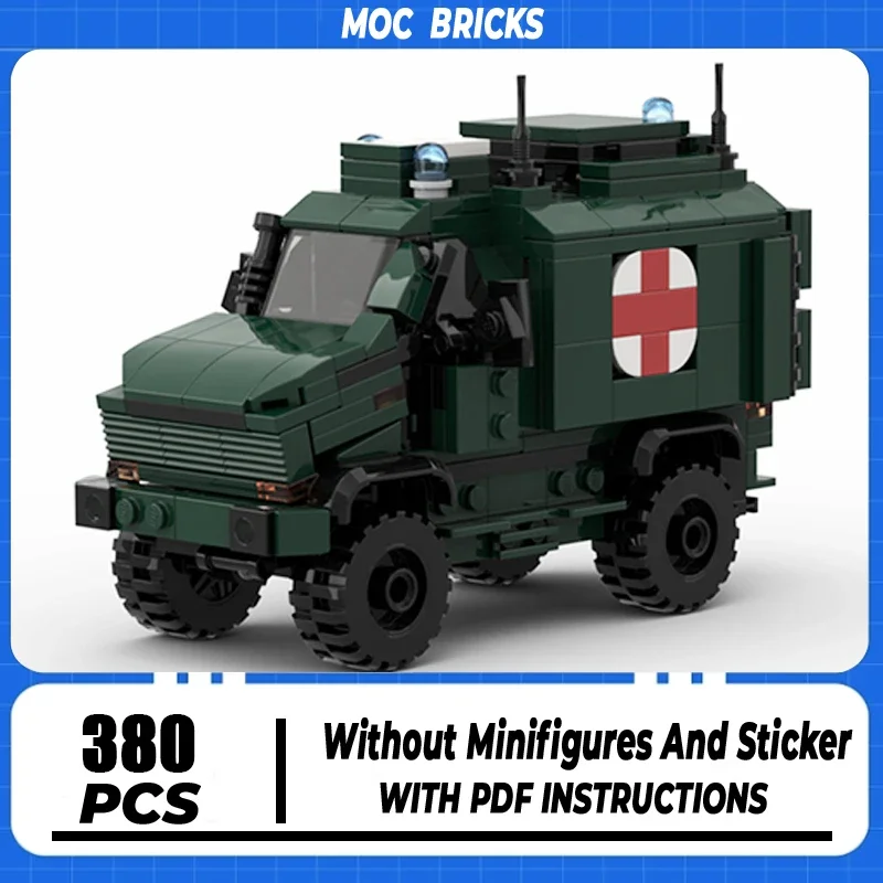 

Moc Building Bricks Military Model Dingo 2 Armored Ambulance Technology Modular Blocks Toys For DIY Assembly Brick Holiday Gifts