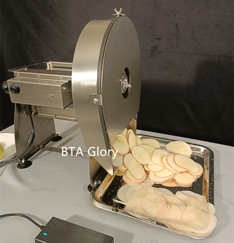 Vegetable Cutter Lemon Orange Electric And Manual Slicer Commercial Potato Chips Vegetables Carrot Slicing Machine