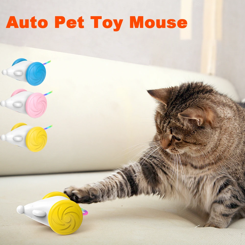 Auto Cat Toy Electronic Simulation Mouse Indoor Relaxation Cat Toy Led
