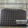 Black Inflatable Nightclub Dome Tent Wedding Cube Square Gazebo Event Big Portable Night Club Party Pavilion For Outdoor Use 2